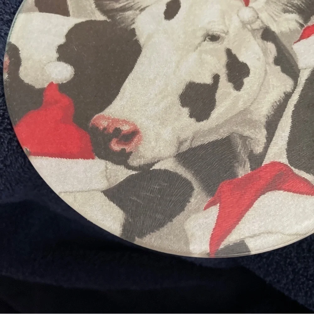 Santa Cow Trivet 8” Diameter